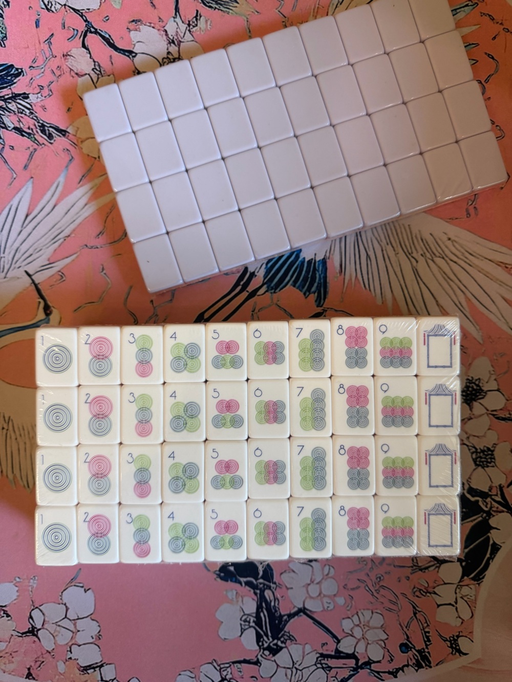 Lavender Lilac Purple and Pink Mahjong Tiles - Picture 4 of 6